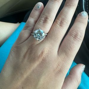 Moissanite ring